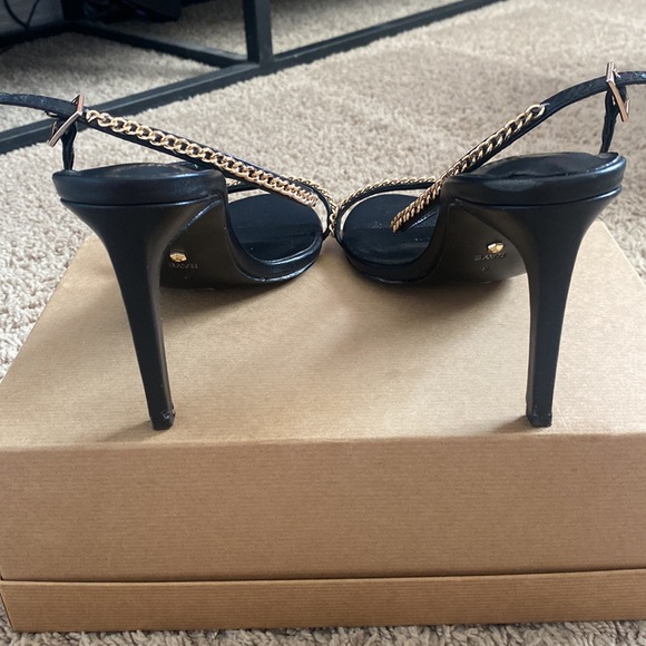 Raye Chain Block Ankle Strap Heels - Picture 3 of 7